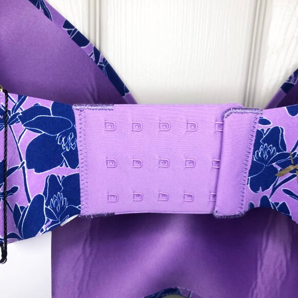 Knix Lavender and Navy Floral Bra - Picture 6 of 11
